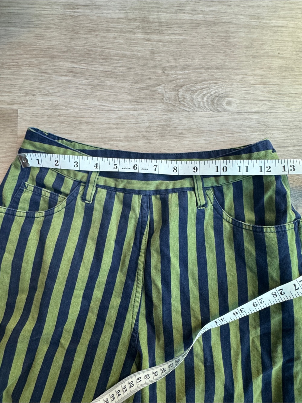 Esprit vintage 80's 90's high waist striped ankle pants size 7/8 - Picture 3 of 9
